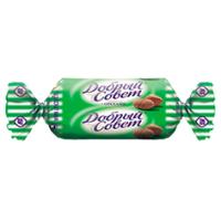 Конфеты Добрый совет орех на фруктозе, Воронежская КФ,пакет, 1 кг х 6 шт.