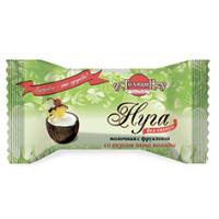 Конфеты Нуга молочно-ореховая со вкусом пина колады на фруктозе, Голицин, 1 кг.